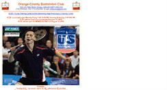 Desktop Screenshot of ocbadmintonclub.com