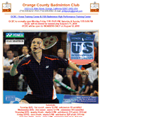 Tablet Screenshot of ocbadmintonclub.com